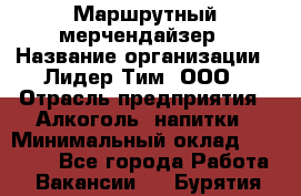 Маршрутный мерчендайзер › Название организации ­ Лидер Тим, ООО › Отрасль предприятия ­ Алкоголь, напитки › Минимальный оклад ­ 25 000 - Все города Работа » Вакансии   . Бурятия респ.